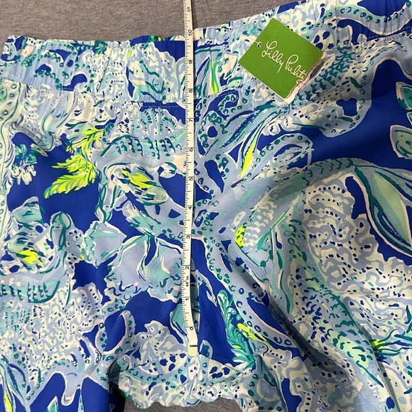 NWOT LILLY PULITZER Bal Harbour Palazzo Pull-on Pants Blue Current Sea Siren - Picture 4 of 11